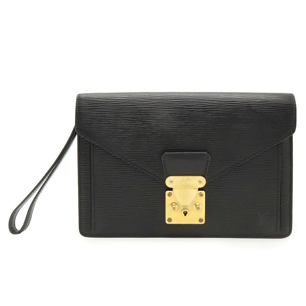 LOUIS VUITTON Epi Pochette Sellier Dragonne Shoulder Bag Noir Black